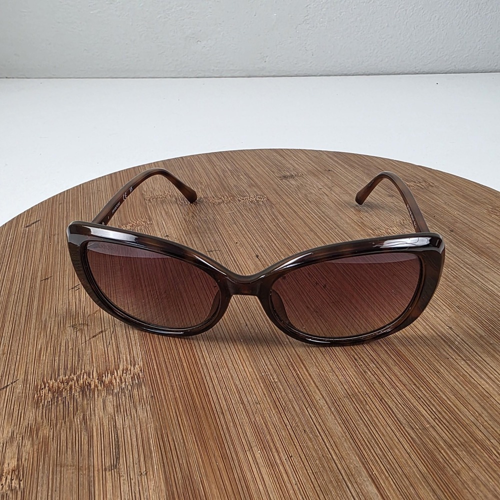 Swarovski SK 219 52F Sunglasses Womens 55-17 Brown Brown Butterfly Gradient
